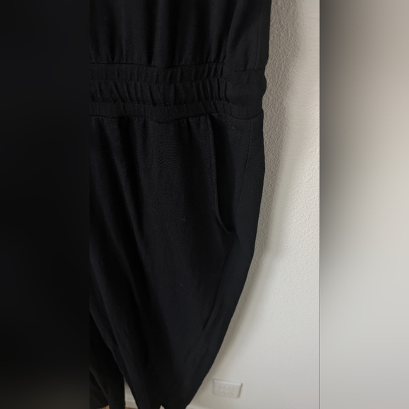 Calvin Klein Women's Logo Jumpsuit Romper Drawstring, size L, black/gold - Picture 7 of 9